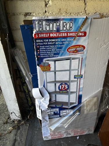 Garage shed shelves - or,