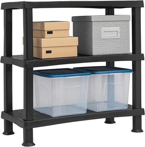 Tier plastic shelving unit - 3,