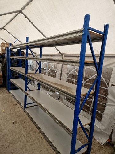 Garage shelving workshop shed