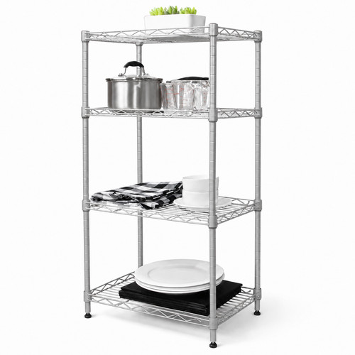 Metal shelving unit tier - metal,