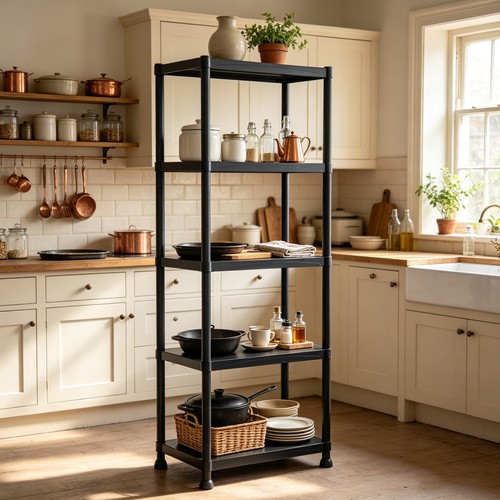 Plastic storage shelving rack - plastic,