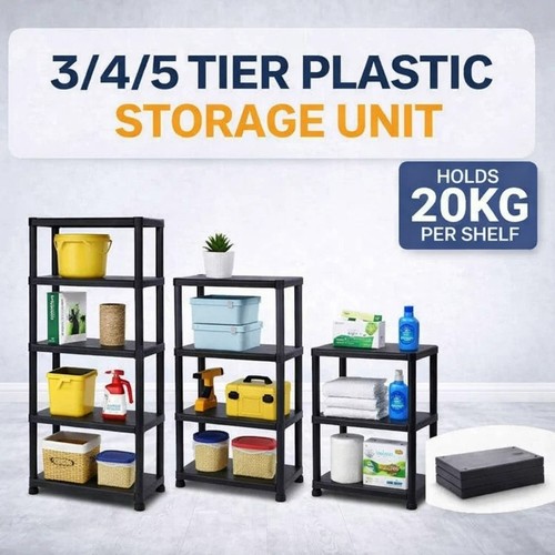 Plastic shelf shelving unit - plastic,