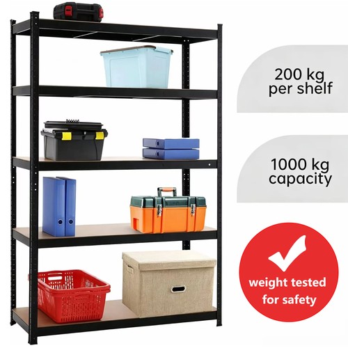 Tier metal shelving - 5, unit