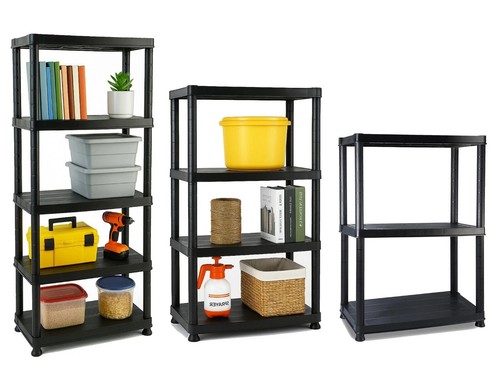 Tier plastic shelving - 3/4/5,