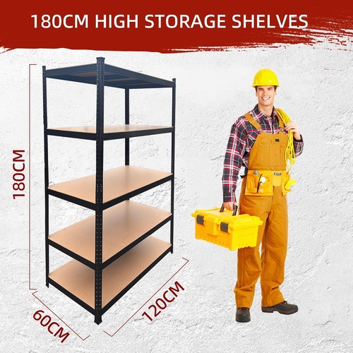Heavy duty garage - shelving, 5